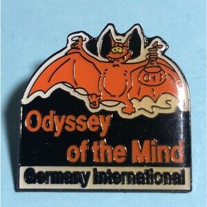 Odyssey of the Minds , Germany International  Pin w/Crazy Bat logo